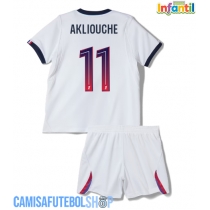Camisa de time de futebol Paris Saint-Germain Maghnes Akliouche #11 Replicas 2º Equipamento Infantil 2026-27 Manga Curta (+ Calças curtas)